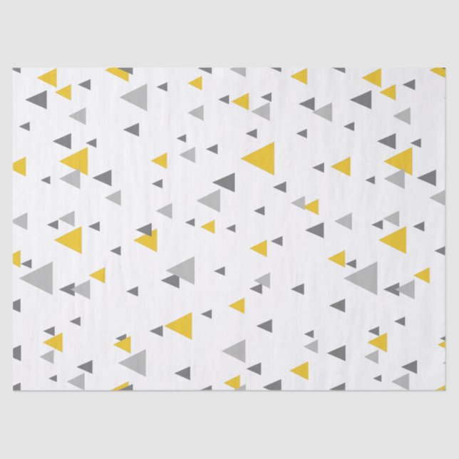 Simple Modern Triangles Pattern Tissue Paper (Front)