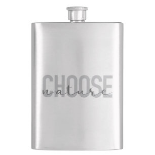 Simple, modern, urban, cool design Choose Nature Flask