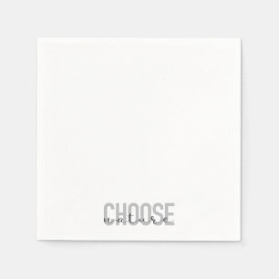 Simple, modern, urban, cool design Choose Nature Napkins