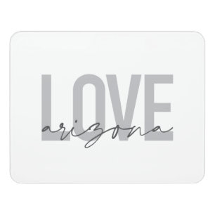 Simple, modern, urban, cool design Love Arizona Door Sign