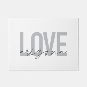 Simple, modern, urban, cool design Love Arizona Doormat