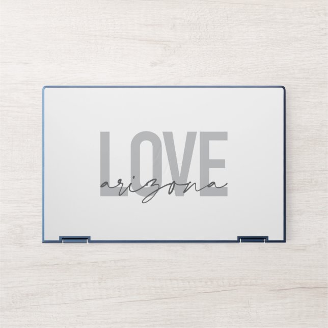 Simple, modern, urban, cool design Love Arizona HP Laptop Skin (Front)