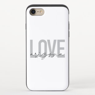 Simple, modern, urban, cool design Love Arizona iPhone 8/7 Slider Case