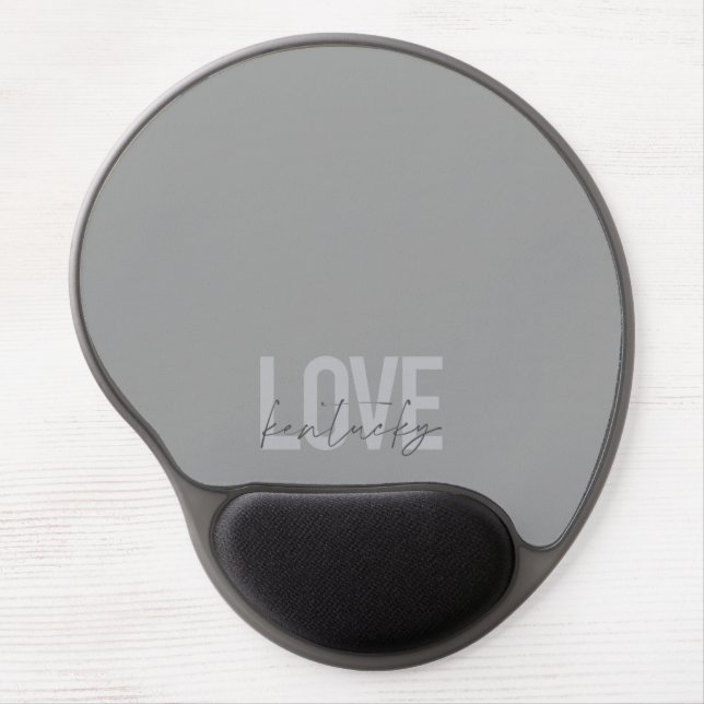 Simple, modern, urban, cool design Love Kentucky Gel Mouse Pad (Front)