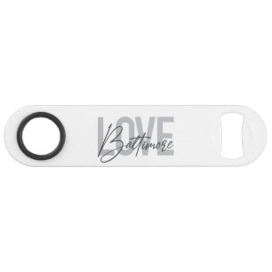 Simple, modern urban trendy design Love Baltimore Bar Key