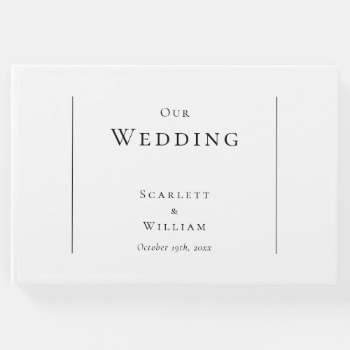 Simple Modern Wedding Guest Book