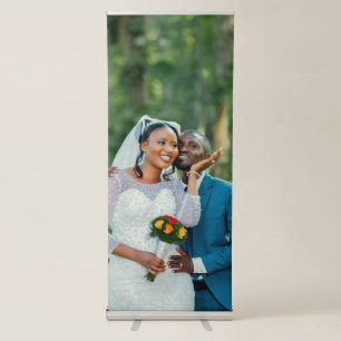 Simple Modern Wedding Photography Vertical  Retractable Banner