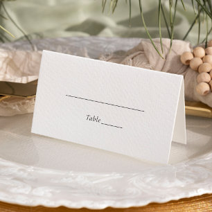 Simple Modern Wedding Place Card
