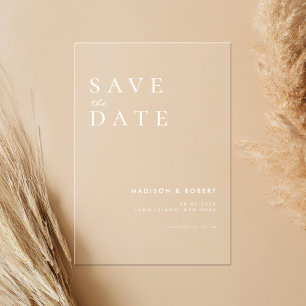 Simple Modern Wedding Save the Date