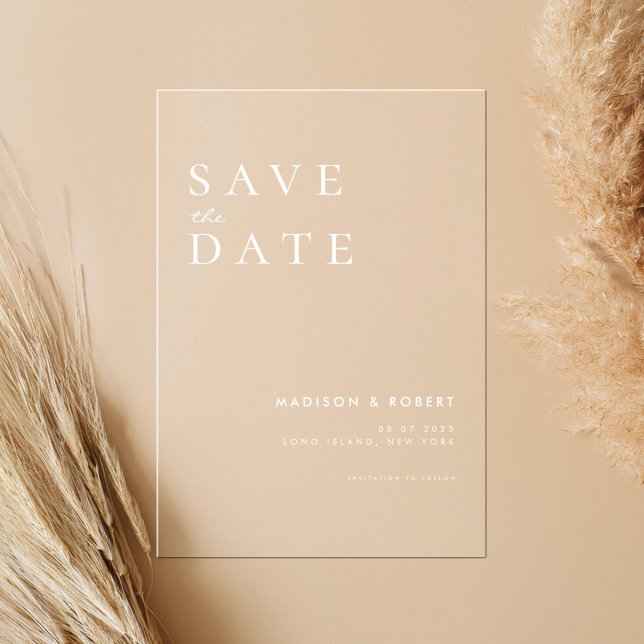 Simple Modern Wedding Save the Date (Creator Uploaded)