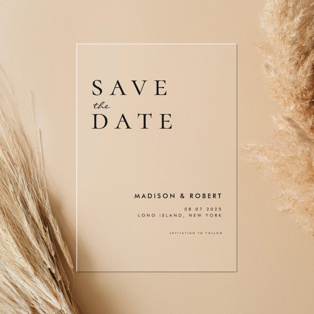 Simple Modern Wedding Save the Date (Creator Uploaded)