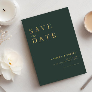 Simple Modern Wedding Save the Date