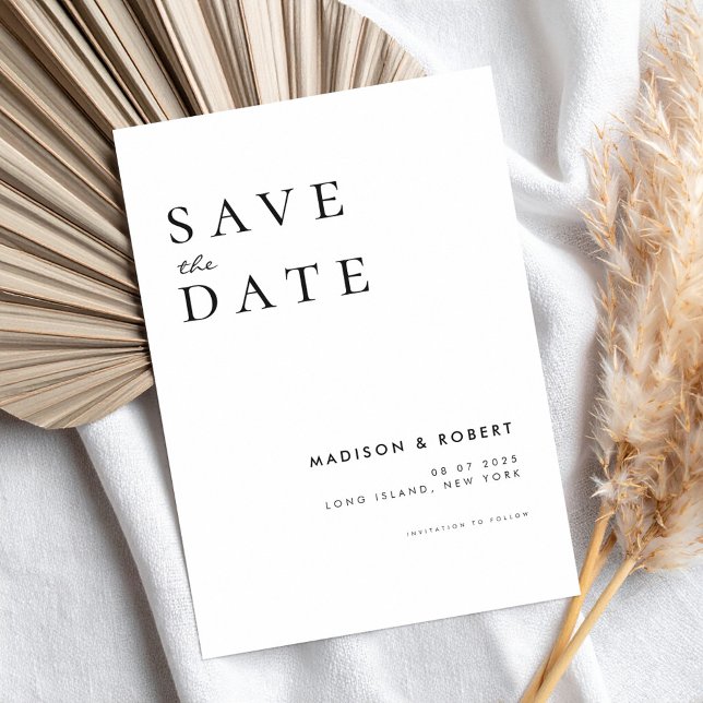 Simple Modern Wedding Save the Date (Creator Uploaded)