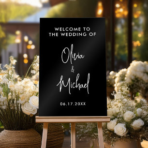 Simple Modern  Wedding Welcome Acrylic Sign