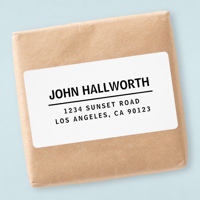 Simple Modern White & Black Label (Creator Uploaded)