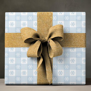 Simple Modern Winter Snowflake Christmas Holiday Wrapping Paper