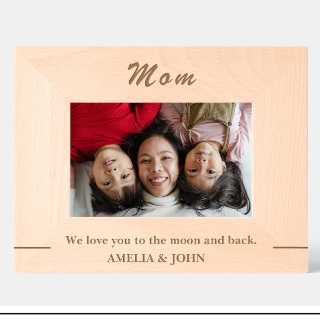 Simple Mom Quote Custom Wood Picture Frames (Creator Uploaded)