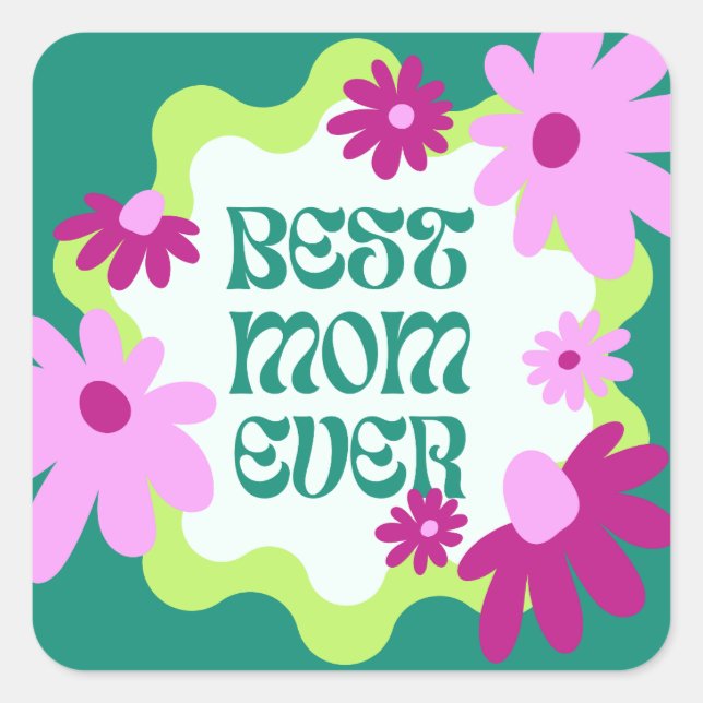 Simple Mom Sticker | raising tiny humans (Front)