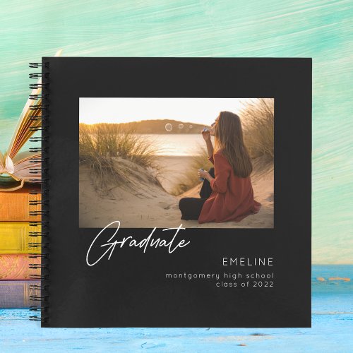 Simple Moments Graduate Guestbook Notebook