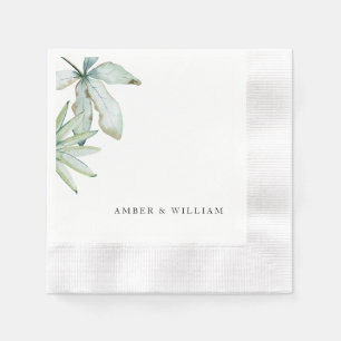 Simple Moments Tropical Wedding Coined Napkins