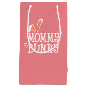 Simple Mommy Bunny Easter Typography Gift Bag