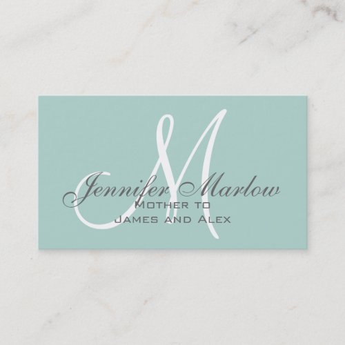 Simple Mommy Calling Card Business Cards