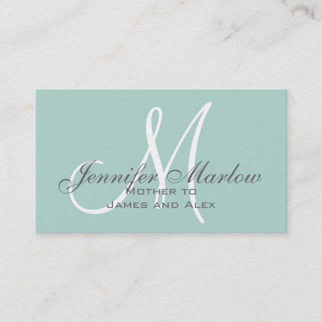 Simple Mommy Calling Card (Front)
