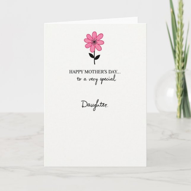 Simple Moms Day Art Card (Front)