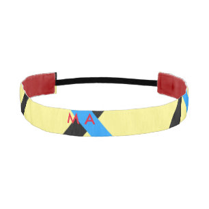 Simple monogram add your name letter man minimal t athletic headband