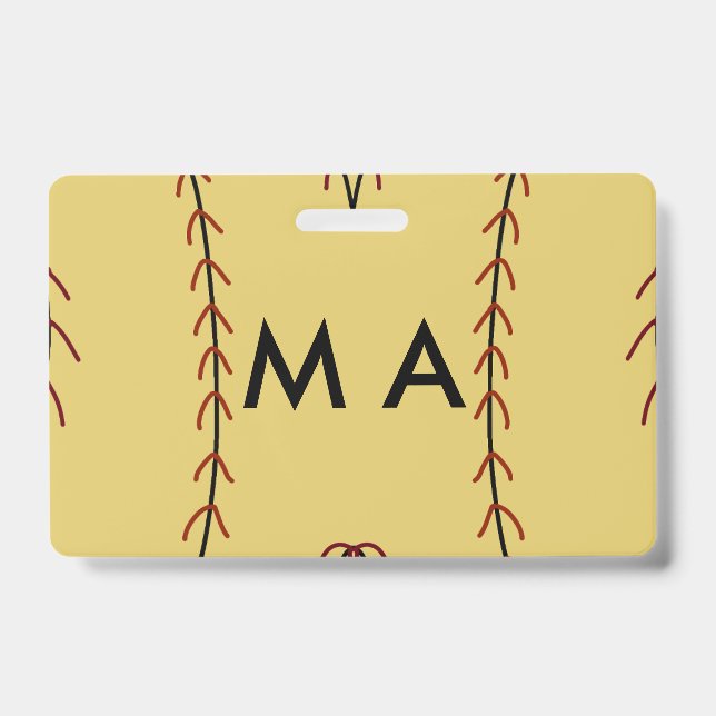 Simple monogram add your name letter man minimal t badge (Front)