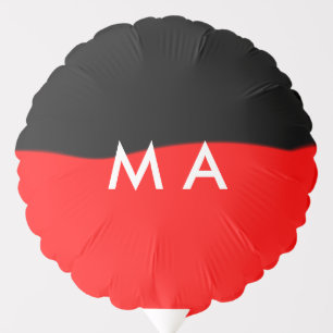 Simple monogram add your name letter man minimal t balloon