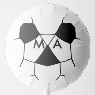 Simple monogram add your name letter man minimal t balloon