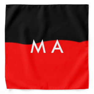 Simple monogram add your name letter man minimal t bandana