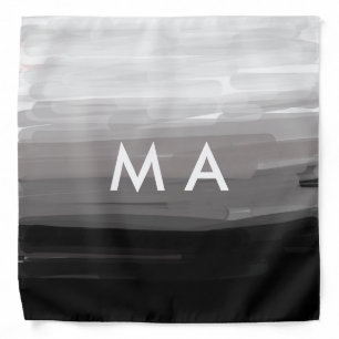 Simple monogram add your name letter man minimal t bandana