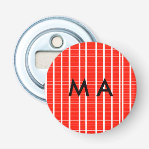 Simple monogram add your name letter man minimal t bottle opener