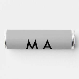 Simple monogram add your name letter man minimal t breath savers® mints
