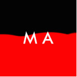 Simple monogram add your name letter man minimal t cutout<br><div class="desc">design</div>