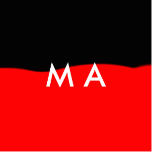 Simple monogram add your name letter man minimal t cutout