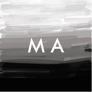 Simple monogram add your name letter man minimal t cutout