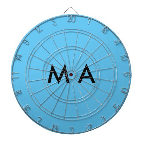 Simple monogram add your name letter man minimal t dart board