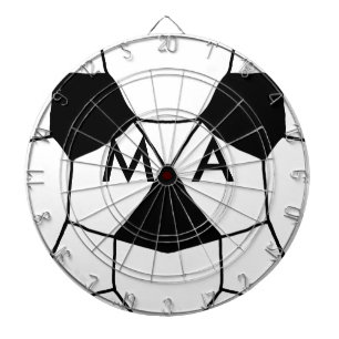 Simple monogram add your name letter man minimal t dart board