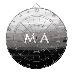 Simple monogram add your name letter man minimal t dart board