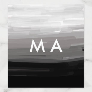 Simple monogram add your name letter man minimal t envelope liner