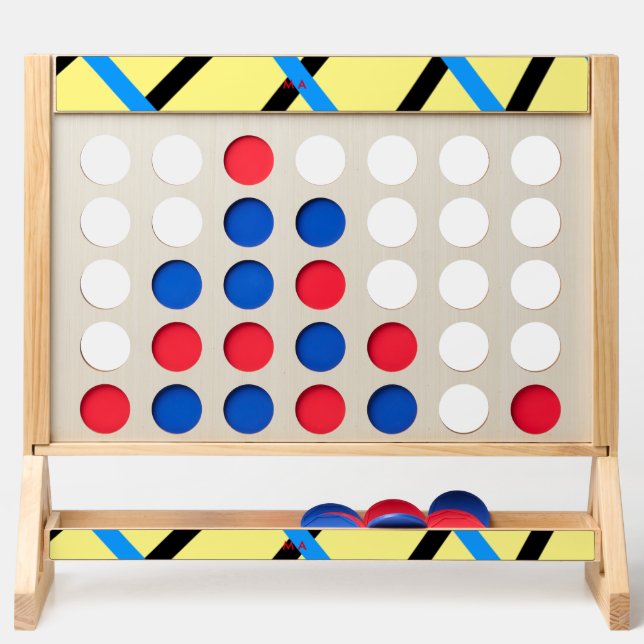 Simple monogram add your name letter man minimal t fast four (Front)