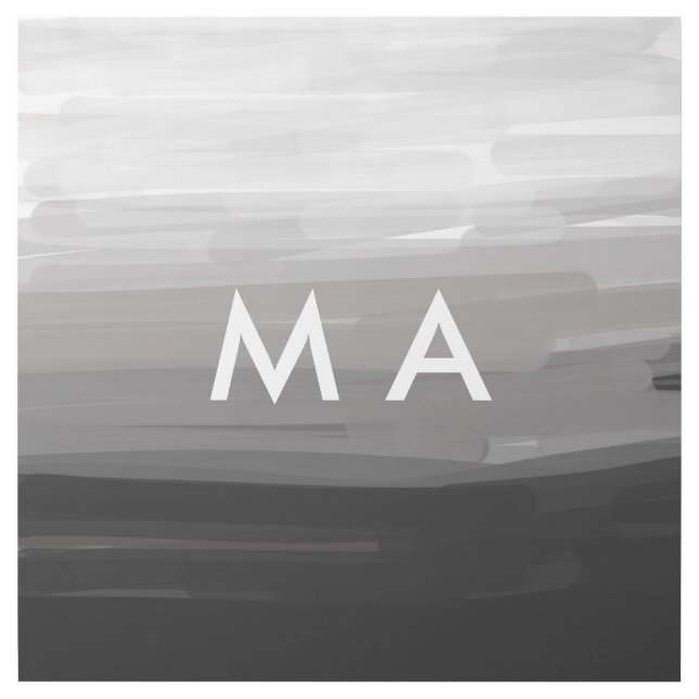 Simple monogram add your name letter man minimal t gallery wrap (Front)