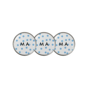 Simple monogram add your name letter man minimal t golf ball marker