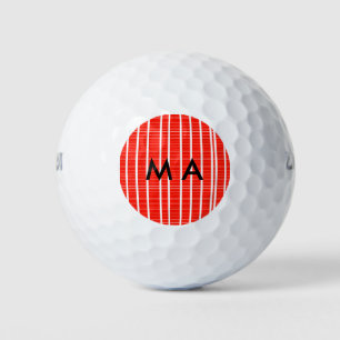 Simple monogram add your name letter man minimal t golf balls