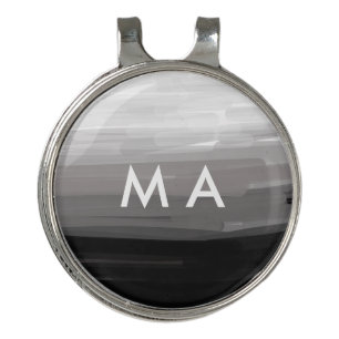 Simple monogram add your name letter man minimal t golf hat clip