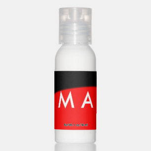 Simple monogram add your name letter man minimal t hand lotion