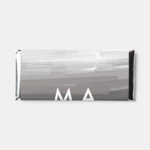 Simple monogram add your name letter man minimal t hershey bar favors